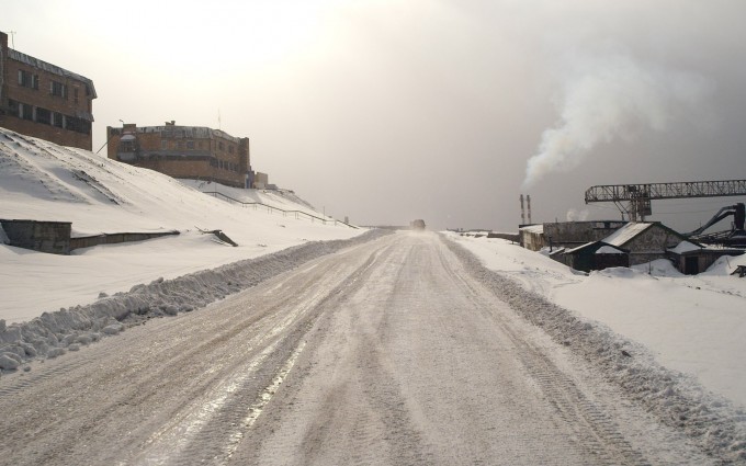 The streets of Barentsburg